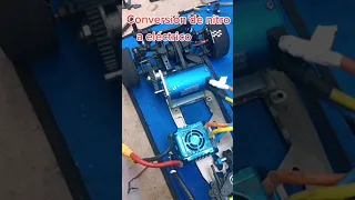 Kyosho v one rrr conversión casera de nitro eléctrico