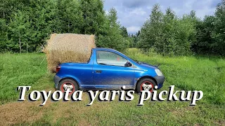 Toyota yaris pickup. Home made UTV. Part 1.