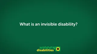 What is an invisible disability?