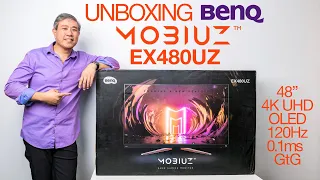 BenQ first 48" 120Hz OLED - MOBIUZ EX480UZ Unboxing! The new king of entertainment display!