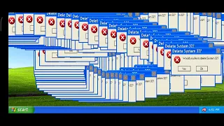 fake Windows XP hra s error edicemi
