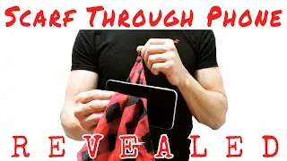 Awesome & easy scarf through phone trick REVEALED! - How to