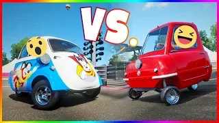 FORZA HORIZON 4 - PEEL P50 VS BMW ISETTA :O