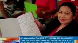 NTG: Asawa ng mga Ampatuan na nakakulong, tatakbong re-electionist mayor's sa 2013