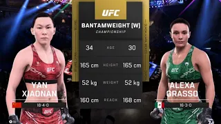 Fight Night Showdown: Yan Xiaonan vs Alexa Grasso - UFC 5 Full Fight Analysis
