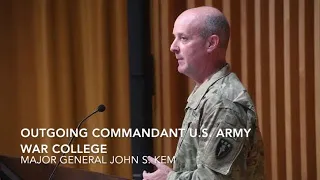Video: U.S. Army War College Change Of Command ceremony
