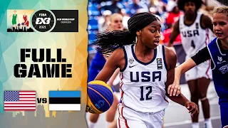 USA v Estonia | Women's - Quarter-Finals Full Game | FIBA 3x3 U18 World Cup 2021