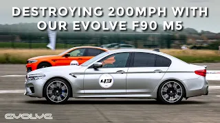 DESTROYING 200mph in the Evolve F90 M5 at VMAX200