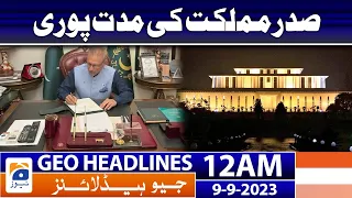 Geo News Headlines 12 AM | 9 September 2023