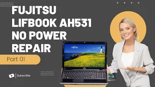 Fujitsu Lifebook AH531 No Power Fix Part 01 #pc #y-let #youtubeshorts