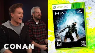 Conan O'Brien Reviews "Halo 4" - Clueless Gamer | CONAN on TBS