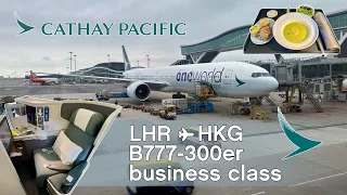 Cathay Pacific B777-300ER Business Class, London - Hong Kong