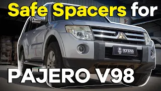 Mitsubishi Pajero Offroad Wheel Spacers 25mm Wheel Spacers Install|before and after|BONOSS