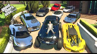 GTA 5 ✪ Stealing Luxury Lamborghini and others Cars with Michael ✪ (Real Life Cars #13)