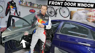 HYUNDAI SONATA FRONT DOOR WINDOW REPLACEMENT REMOVAL