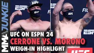 Donald Cerrone vs. Alex Morono weigh-in highlight | UFC on ESPN 24