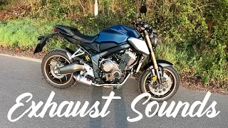 2019 HONDA CB650R Exhaust Sound Comparison | Stock vs Black Widow