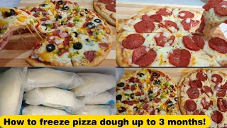 How to freeze and defrost pizza dough |How to store frozen dough up to 3 months| Bake N Roll