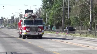 Unidad M-4 Perteneciente al cuerpo de bomberos de la granja en dirección a 10-0-2, Comuna la Pintana