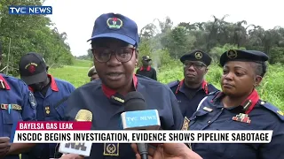 NSCDC Begins Investigation Into Bayelsa Gas Leak, Evidence Shows Pipeline Sabotage