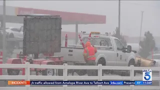 Winter storm already battering parts of Southern California as residents take shelter