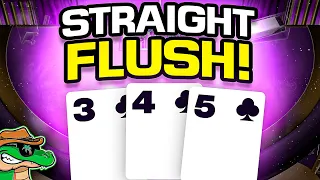 THE STRAIGHT FLUSH BROUGHT US BACK! - Daily Blackjack #111