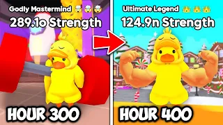 I Survived 400 Hours in Arm Wrestling Simulator! (Roblox)