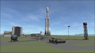 Falcon Heavy Animation in KSP
