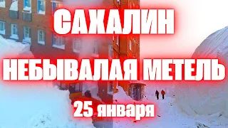В Южно-Сахалинске города засыпало снегом по вторые этажи Третий день страшные и мощные метели