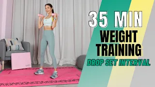 35 นาที Weight Training กับดัมเบล: Drop set interval