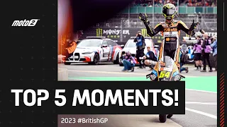 Top 5 Moto2™ Moments ✌️ | 2023 #BritishGP 🇬🇧