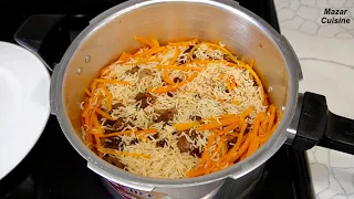 Afghani Qabili Pulao In Pressure Cooker قابلی پلو افغانی در دیگ بخار Afghan Kabuli Pulao