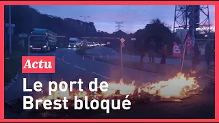 Grève du 15 mars : le port de Brest bloqué ce matin