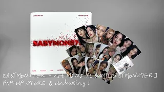 BABYMONSTER - 1st MINI ALBUM [BABYMONS7ER] POP-UP STORE & Unboxing !