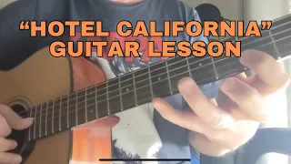 HOTEL CALIFORNIA GUITAR LESSON Triad riffs