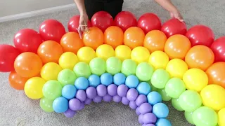 How to: Rainbow Balloon Arch