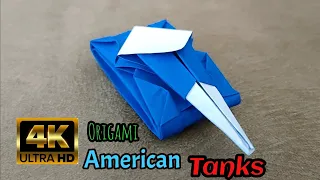 Origami American tanks | origami easy tanks
