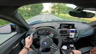 BMW M2 F87 driving from shopping