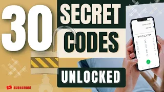 👉30 SECRET CODES TO UNLOCK AMAZING CAPABILITIES ON YOUR SMARTPHONE #iphone #android #viral