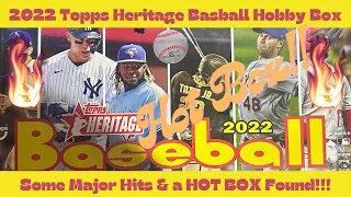 2022 Topps Heritage Baseball Hobby Box Opening!  This box is so hot I need gloves to handle it!