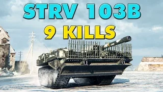 World of Tanks Strv 103B - 9 Kills - 9.6K Damage