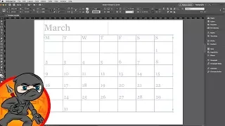 Make a  Calendar Layout in InDesign