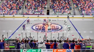 Dallas Stars vs Edmonton Oilers Game 3 West Finals Playoffs NHL 24 Gameplay