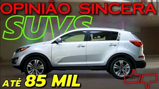 SUV até R$ 85 mil BOM e BARATO! Lista com os MELHORES CARROS, dicas de compra para você GASTAR MENOS