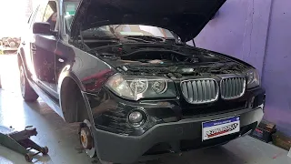 BMW X3 PROBLEMA DE TEMPERATURA RESUELTO. bomba de agua electrica, prueba de termostato pilotado