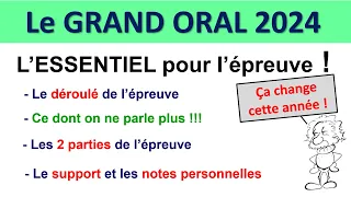 Grand Oral BAC 2024 organisation de l'épreuve, comment trouver sa question, comment tenir 10 minutes