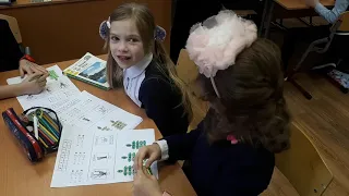 Интегрированный урок в 1 В классе школы 1570 Москва в рамках проекта " Конвергенция в образовании"