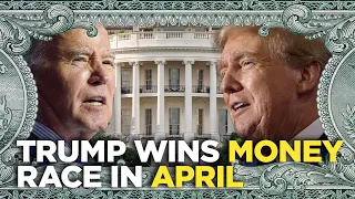 Trump beat Biden at fundraising in April, but still trails in total