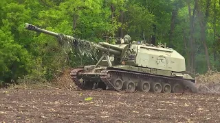 2C19 Msta-S💥 Combat work in the Donbass❗