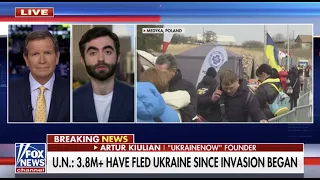 Artur Kiulian - UkraineNow - Mar 27, 2022 - FoxNews Ukraine report with Jon Scott